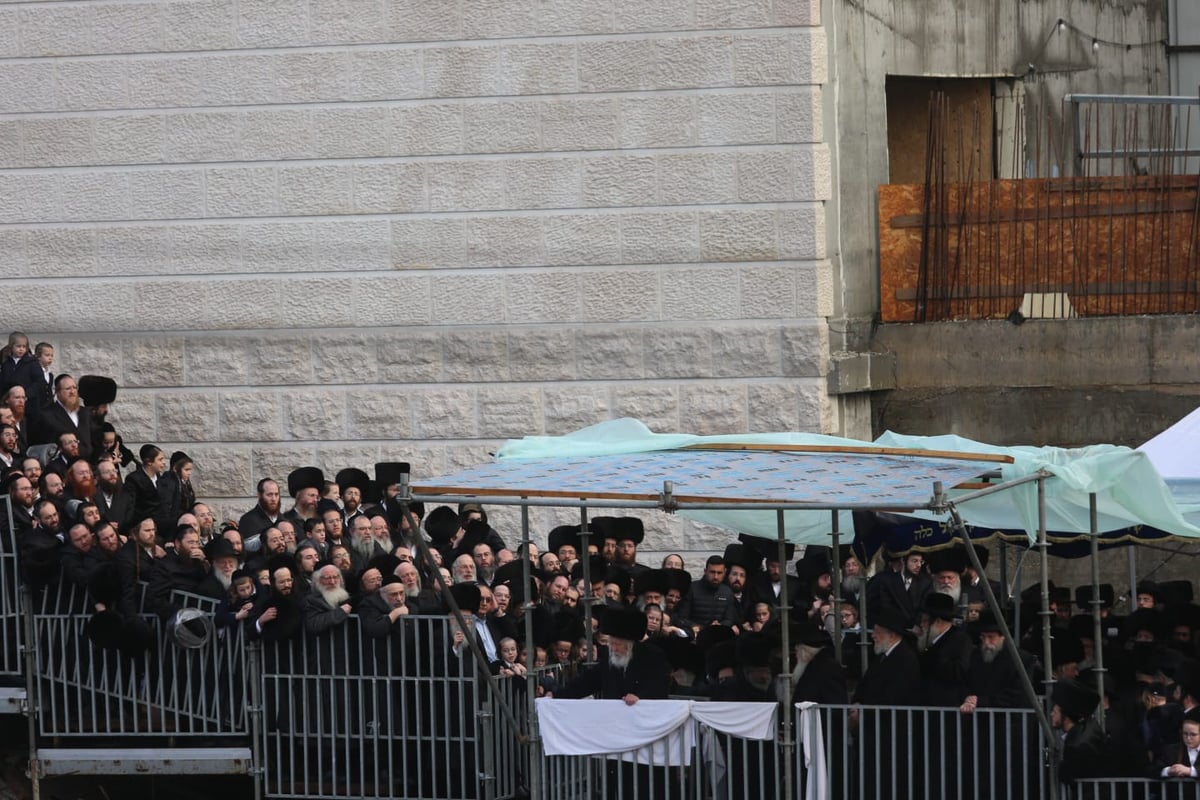 צפו: רבבות בשמחת החופה לנכד האדמו"ר מגור