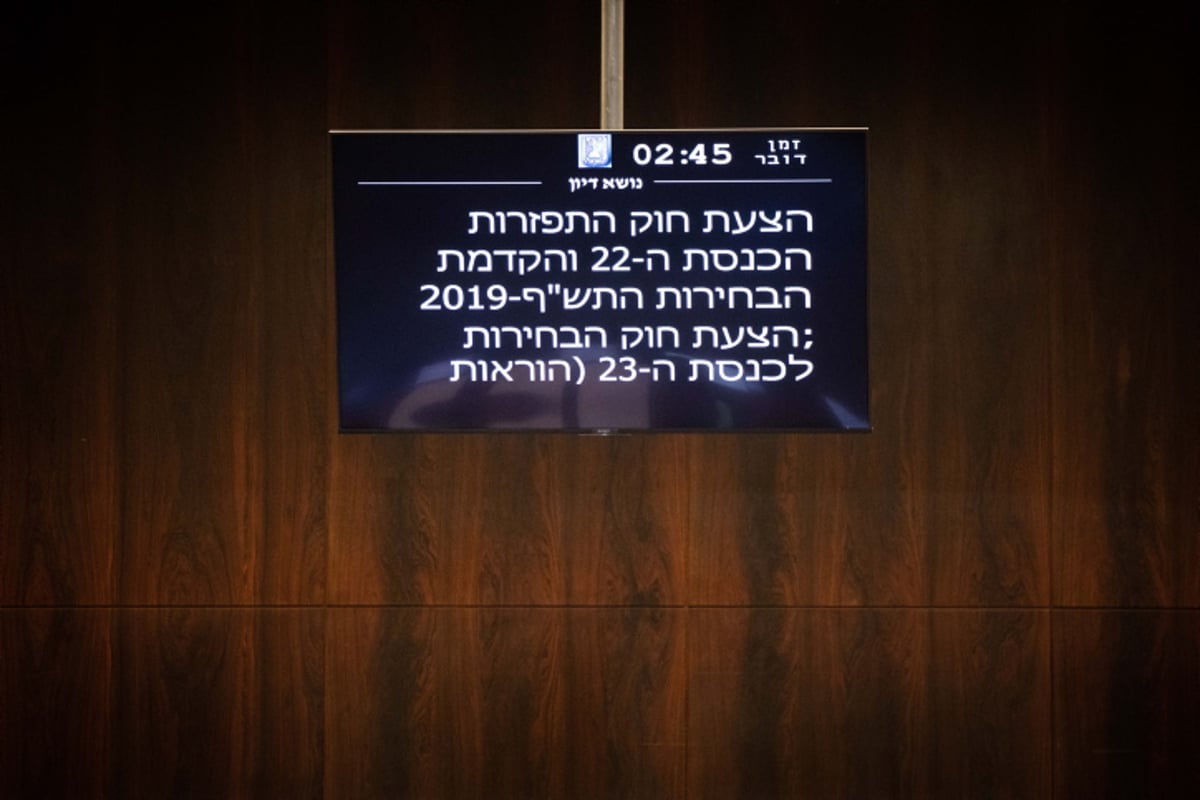 הכנסת הצביעה על פיזורה, בדרך לבחירות 2020 • שידור חי