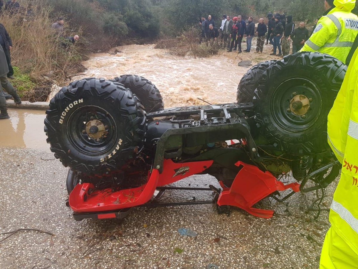 צעיר נסחף וטבע למוות; חיפושים אחר נעדר שנסחף בנחל