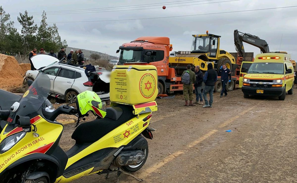 מחריד: אם נמחצה למוות ממוביל טנקים; בתה במצב אנוש