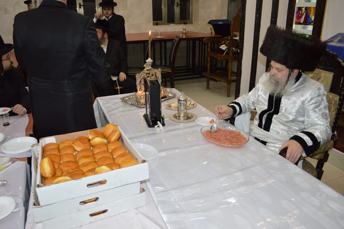 'טיש זאת חנוכה' בחצר הקודש נדבורנה - ביתר