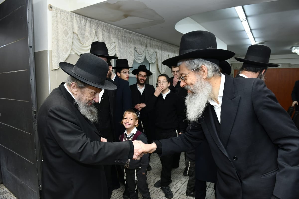 הגר"ד לנדו שימש כסנדק בברית לנין הרב גריינמן