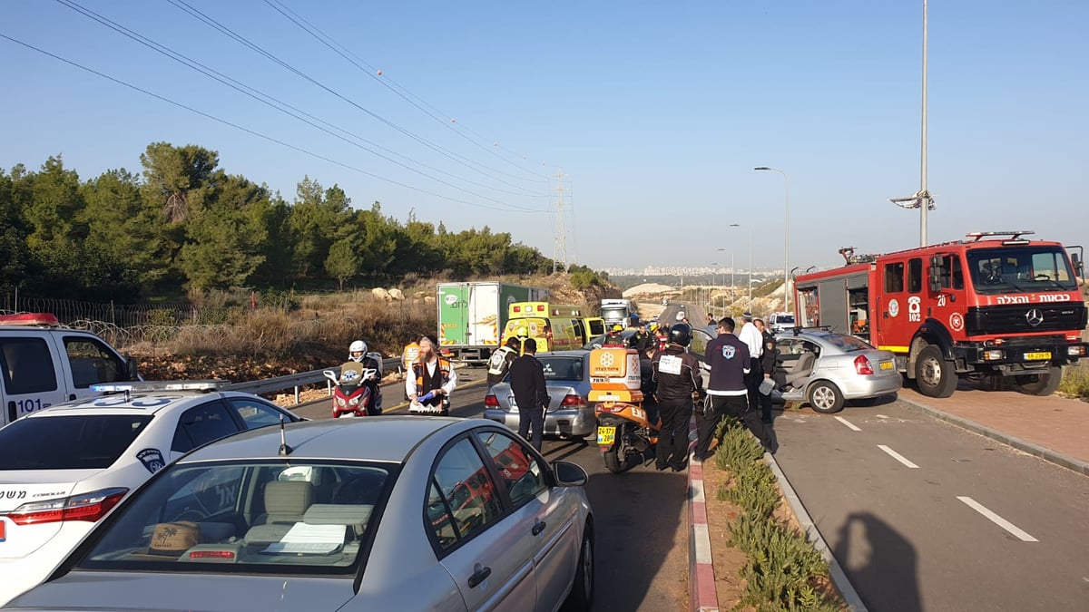 נהג חרדי נפצע באורח קשה סמוך לאלעד