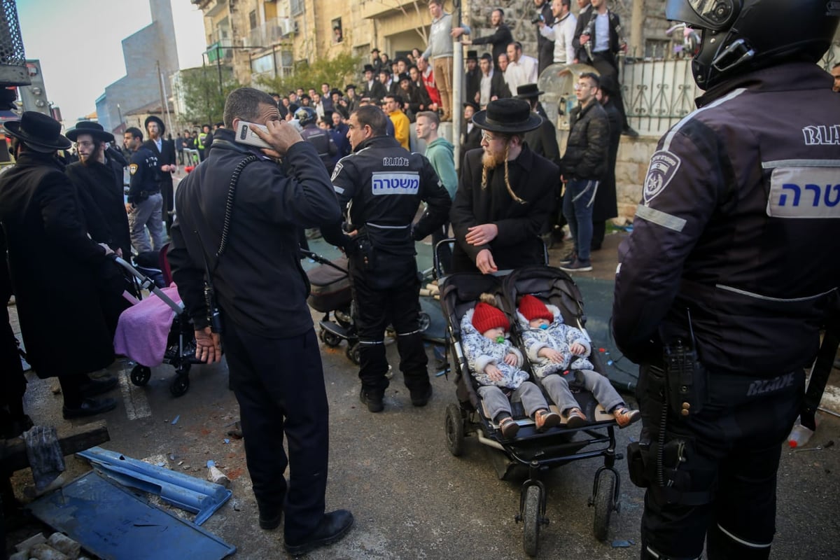 הפגנה סוערת בירושלים: עצורים במאבק על הרכבת הקלה