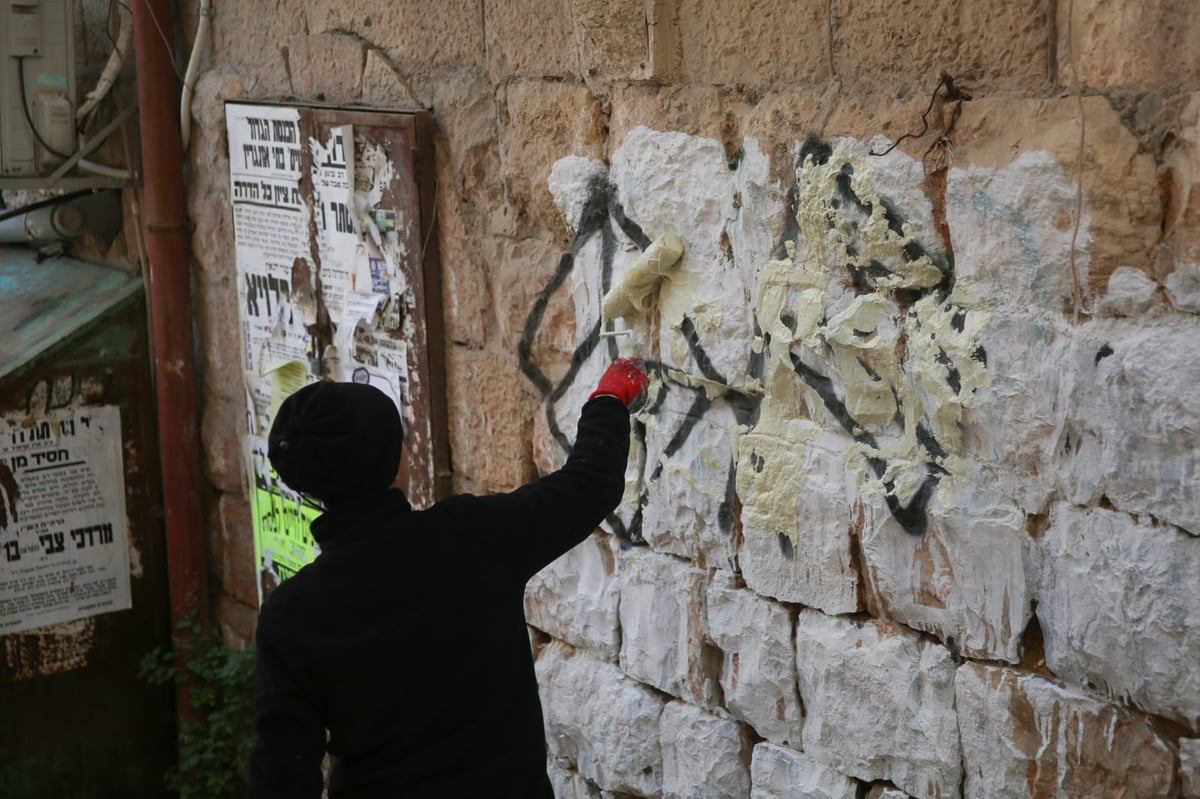 המאבק על ריסוס דגלי פלסטין במאה שערים