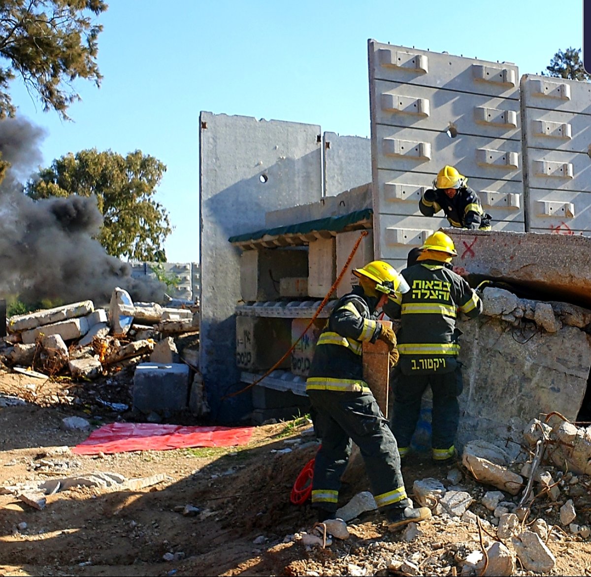 כוחות הביטחון תרגלו רעידת אדמה • תיעוד