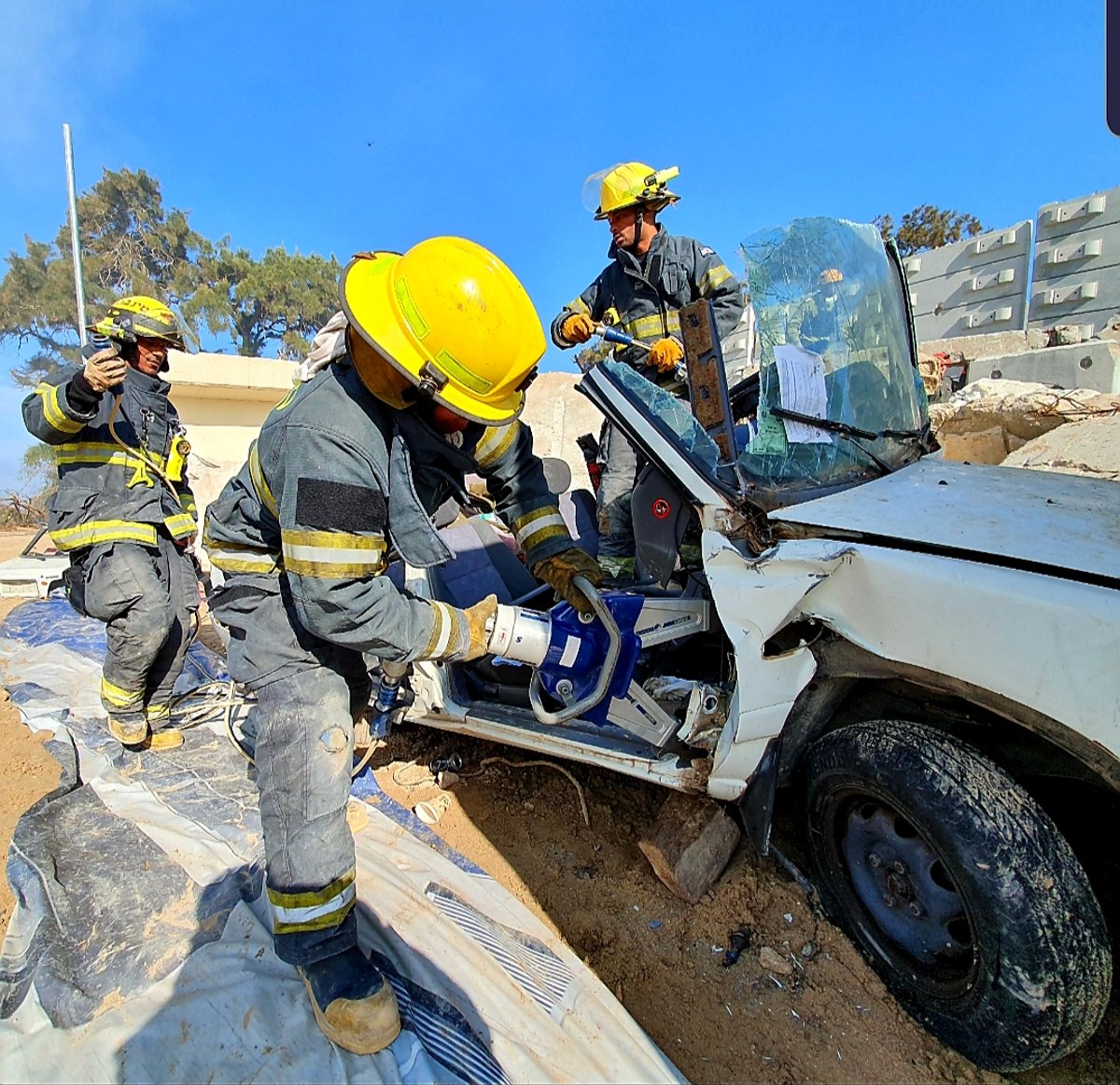 כוחות הביטחון תרגלו רעידת אדמה • תיעוד