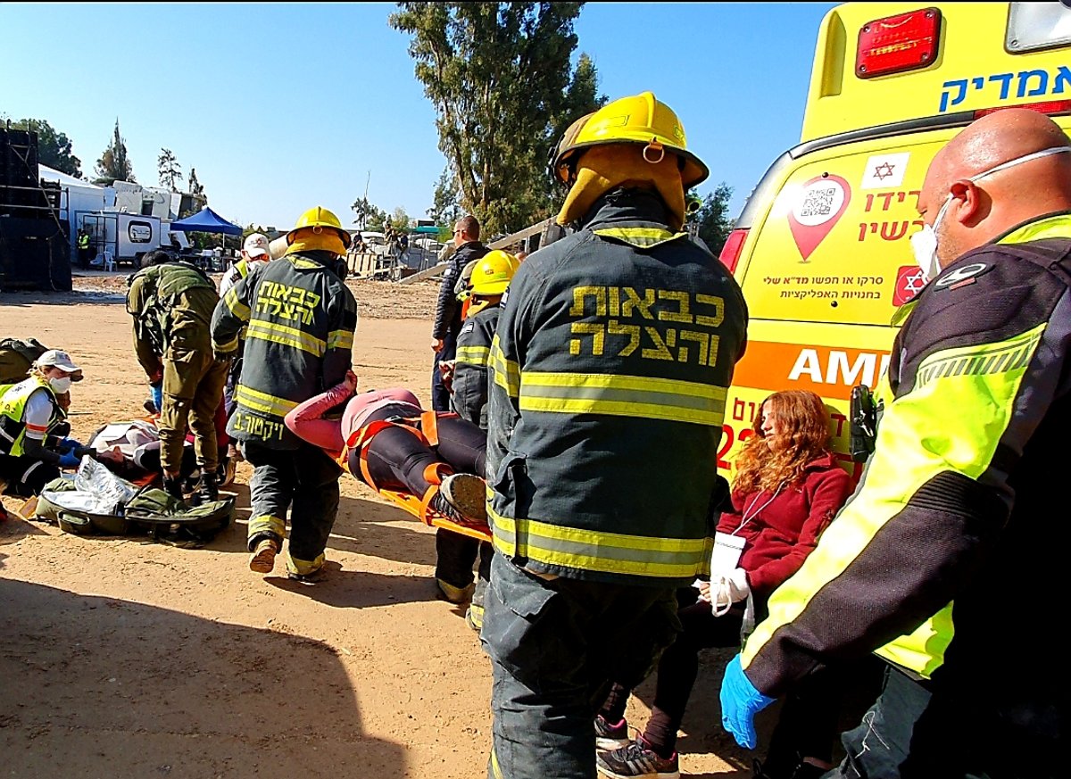 כוחות הביטחון תרגלו רעידת אדמה • תיעוד