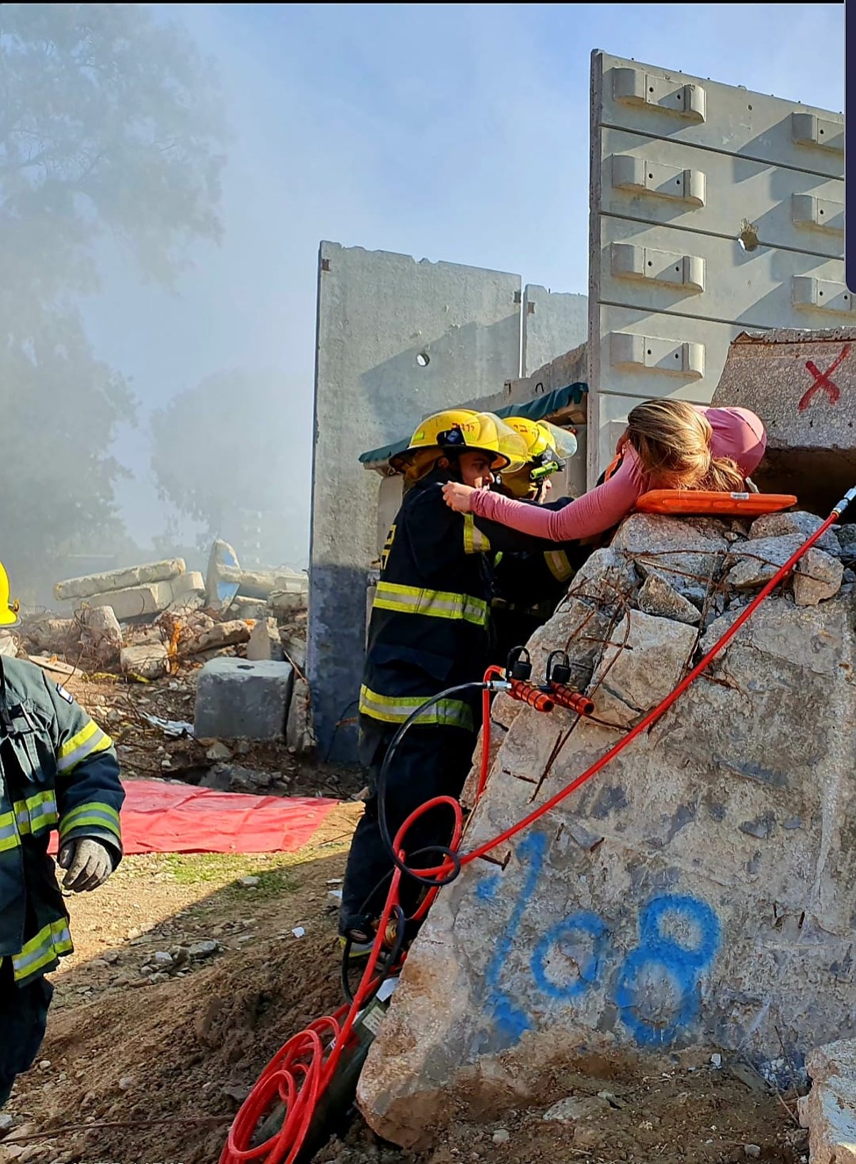 כוחות הביטחון תרגלו רעידת אדמה • תיעוד