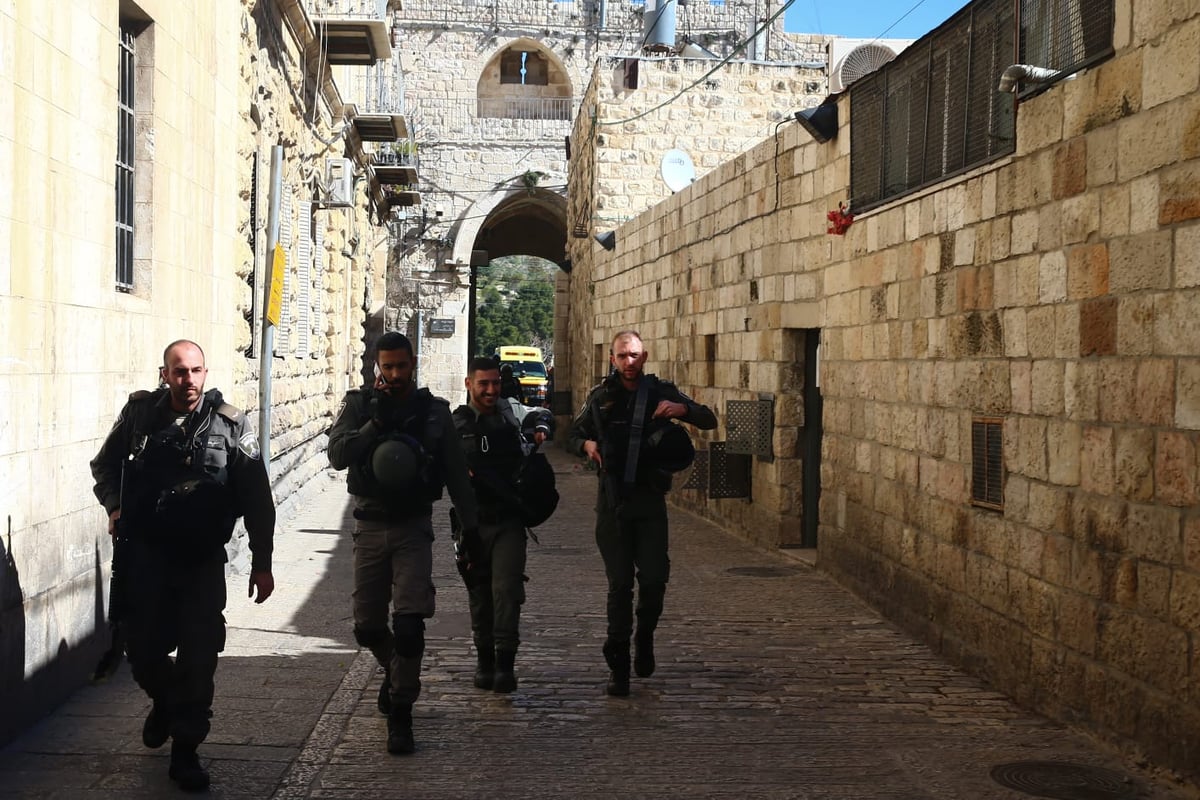 תיעוד מסכם: זירת פיגוע הירי ליד הר הבית