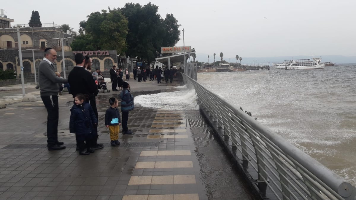 הטבריינים לחוצים: הכנרת 'עולה על גדותיה'