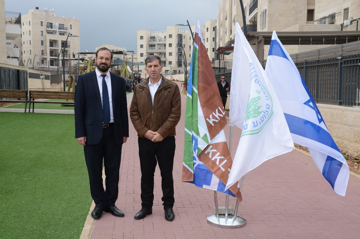 קרית יערים חנכה פארק חדש במעמד יו"ר קק"ל