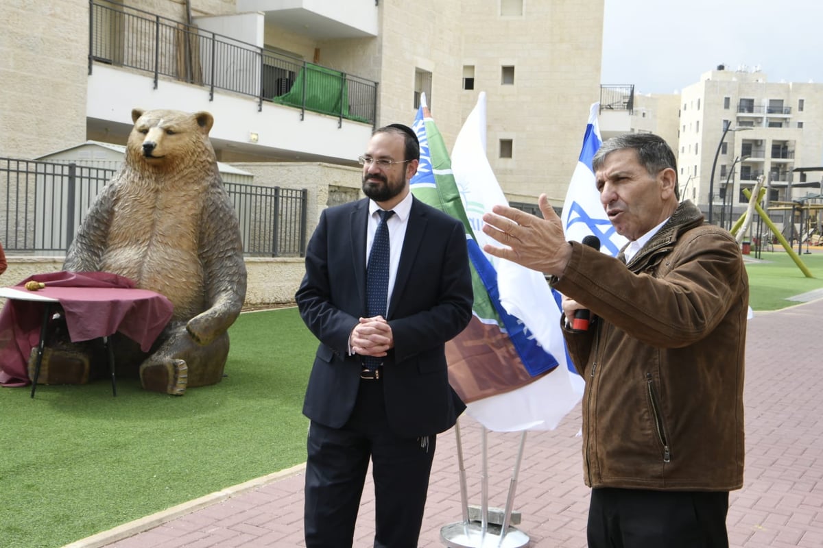 קרית יערים חנכה פארק חדש במעמד יו"ר קק"ל