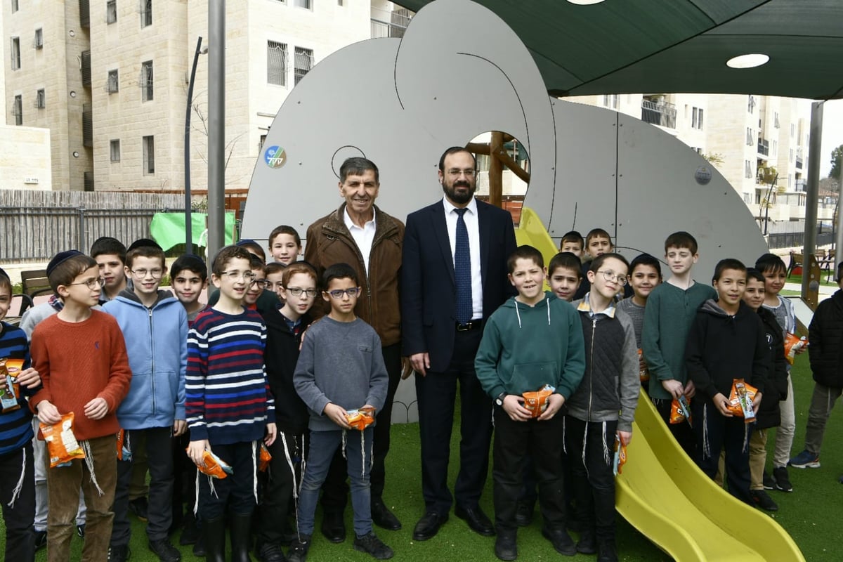 קרית יערים חנכה פארק חדש במעמד יו"ר קק"ל