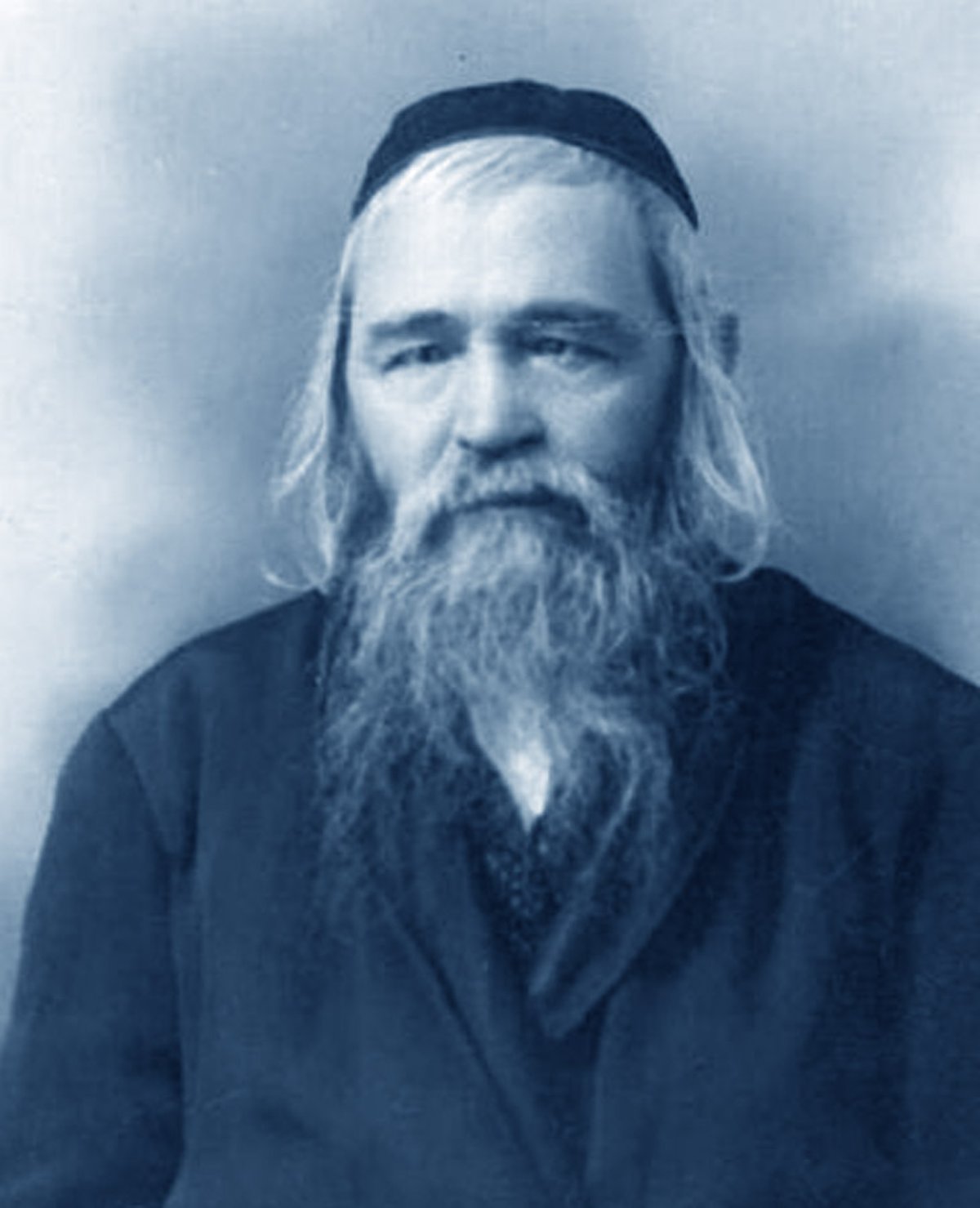 עיבוד לצילום של הרב צבי פסח פרנק בין השנים 1920-1940