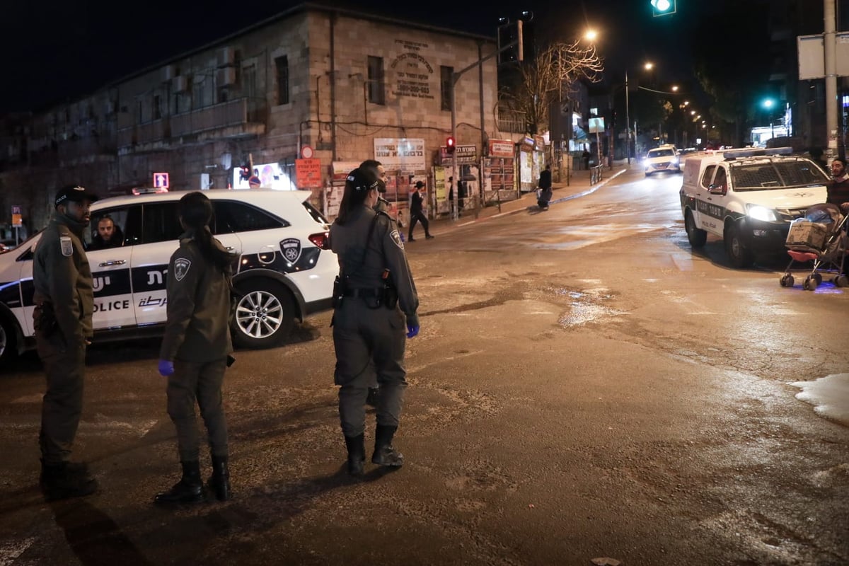 צפו: המשטרה סוגרת את שכונת גאולה בירושלים