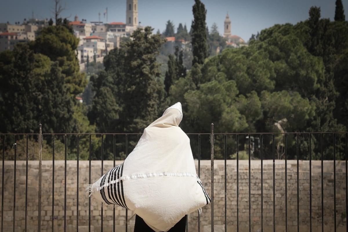 תיעוד מהכותל: מעט מתפללים, מרחוק • צפו