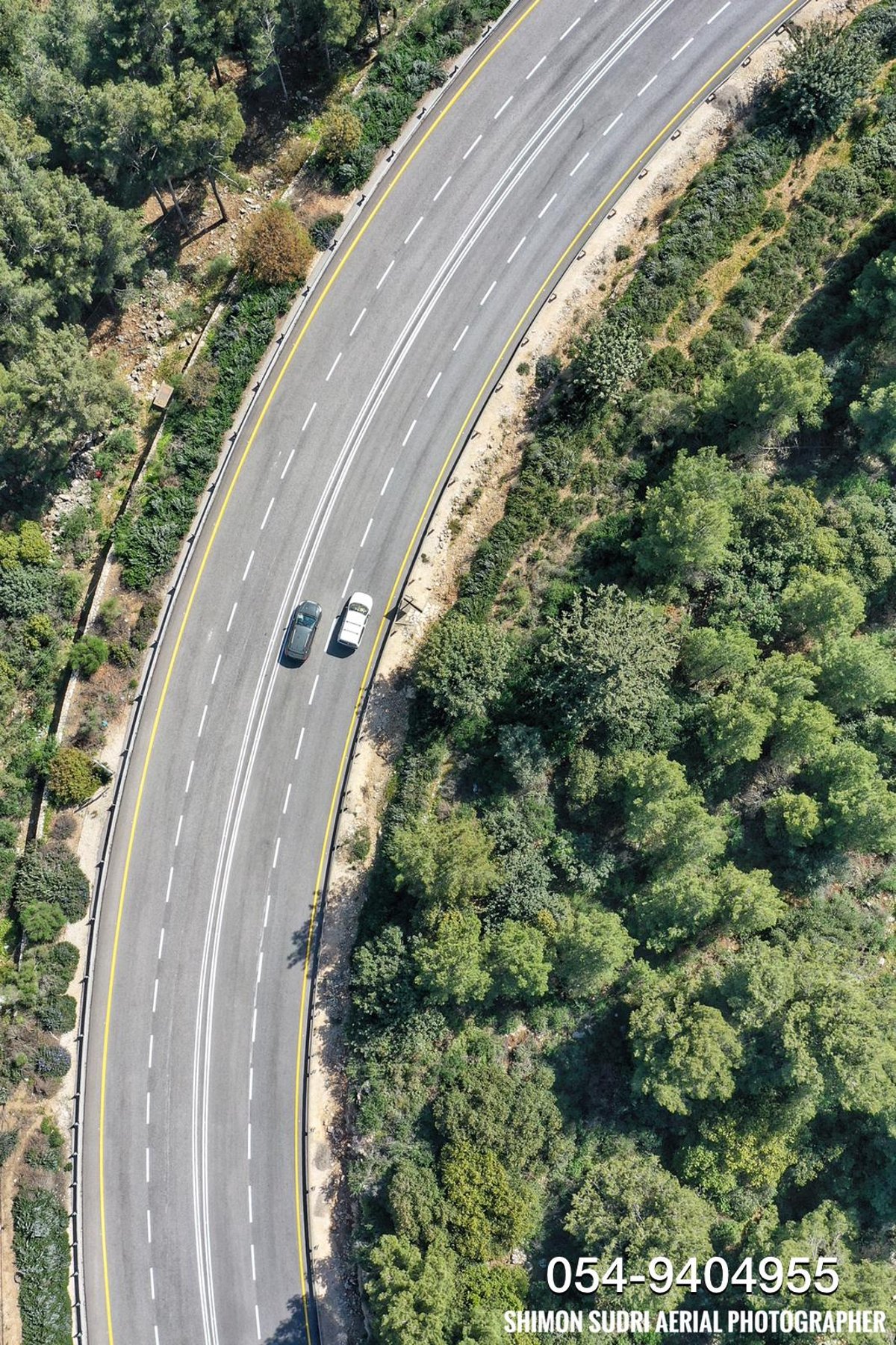 תיעוד רחפן: הכביש המוביל למירון - ריק