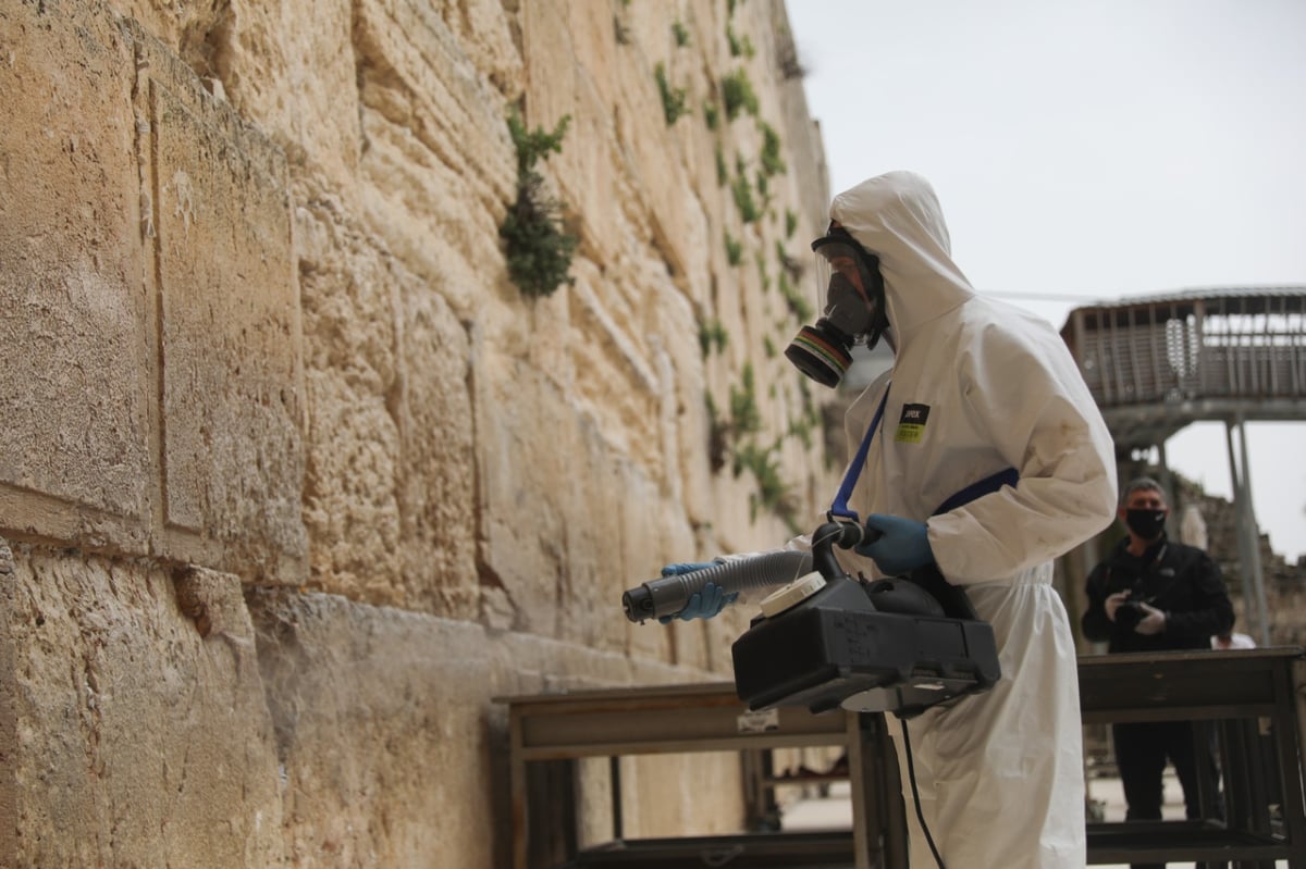 אבני הכותל המערבי עברו ניקוי וחיטוי • צפו