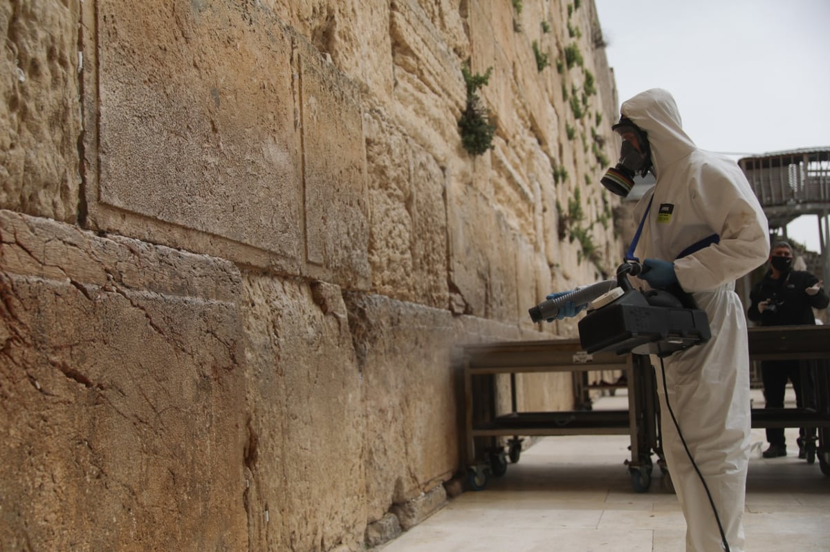 אבני הכותל המערבי עברו ניקוי וחיטוי • צפו