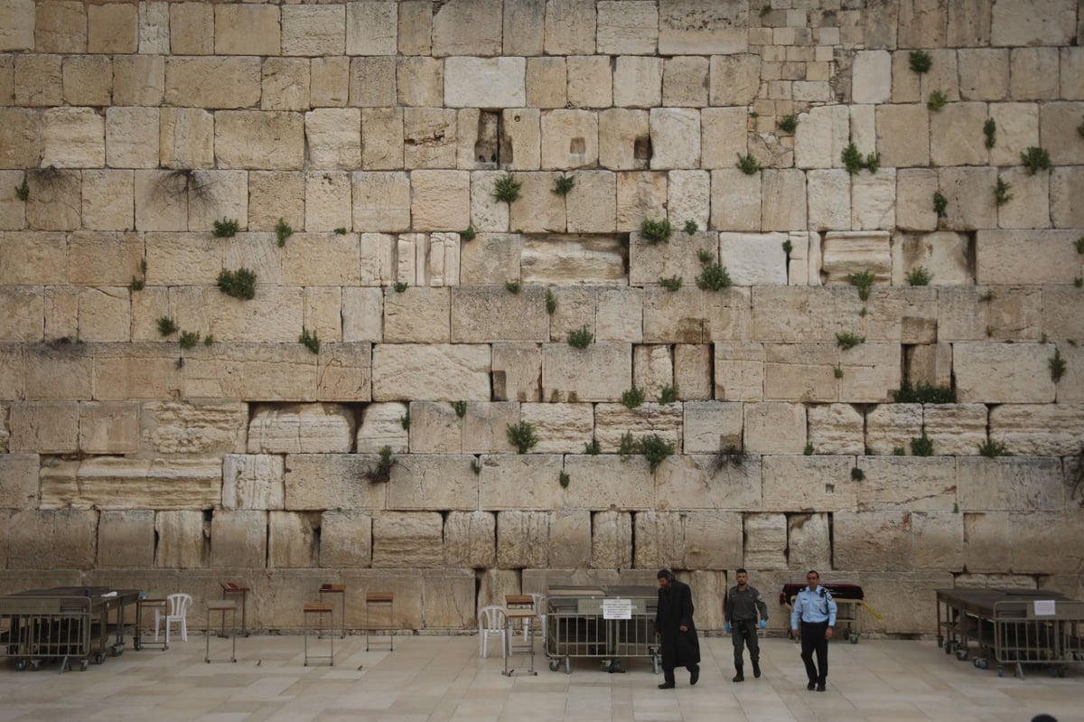 אבני הכותל המערבי עברו ניקוי וחיטוי • צפו