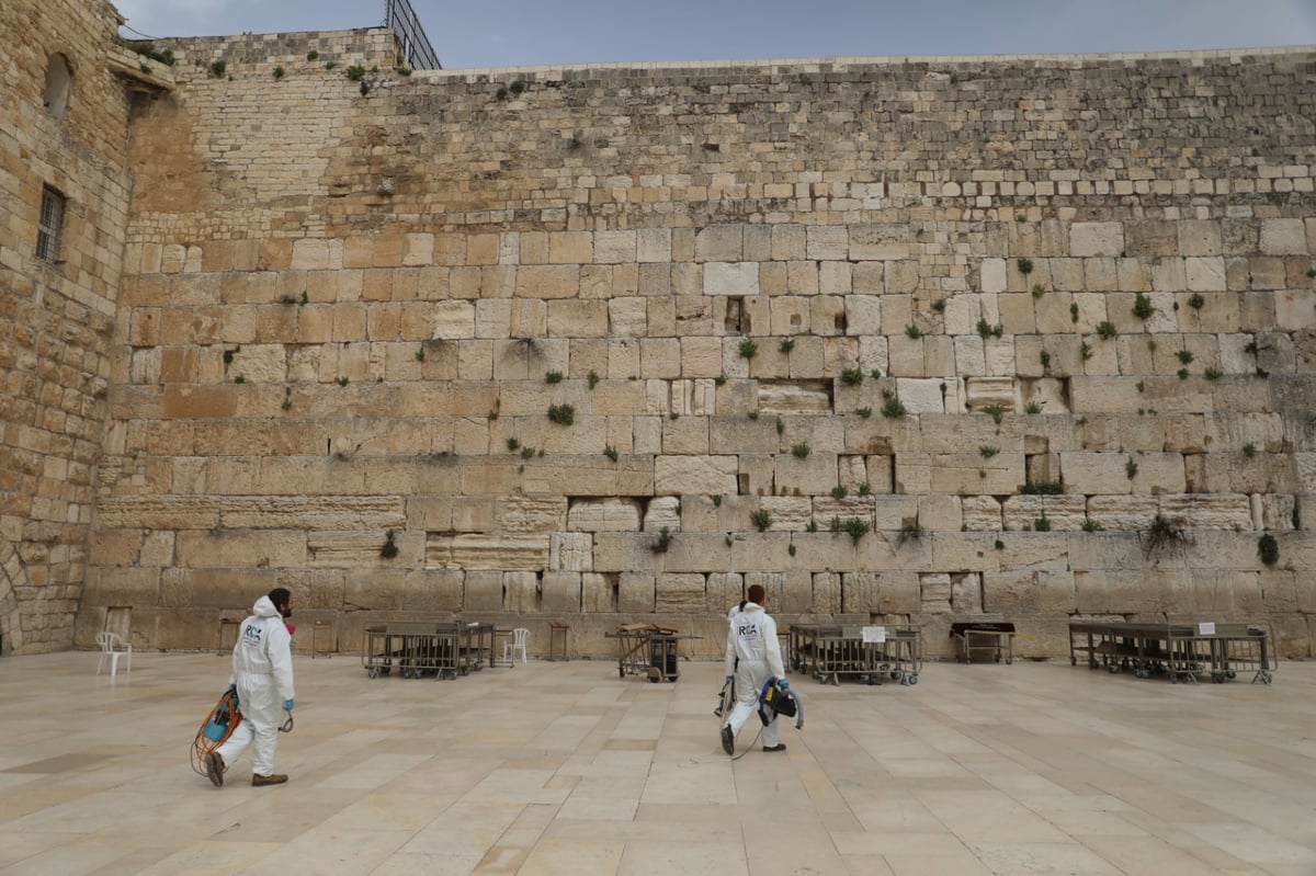 אבני הכותל המערבי עברו ניקוי וחיטוי • צפו