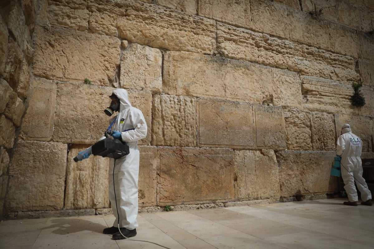 אבני הכותל המערבי עברו ניקוי וחיטוי • צפו