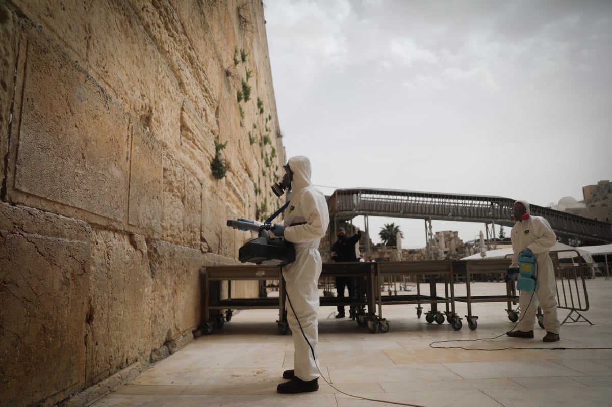 אבני הכותל המערבי עברו ניקוי וחיטוי • צפו