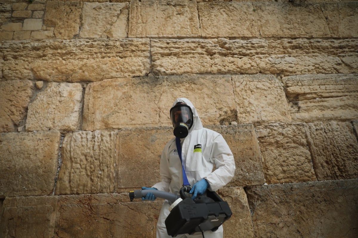 אבני הכותל המערבי עברו ניקוי וחיטוי • צפו