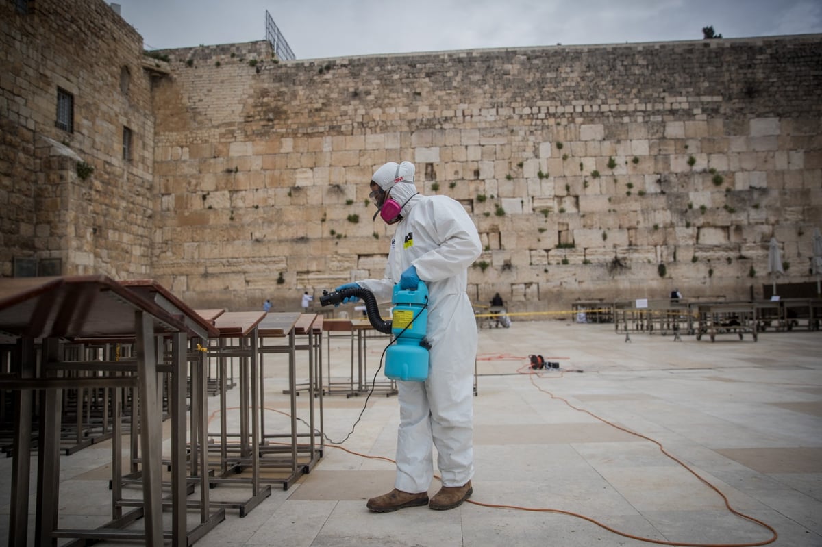 אבני הכותל המערבי עברו ניקוי וחיטוי • צפו