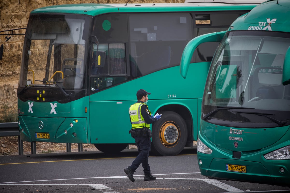 "המבצע המשטרתי" למעצר חולה קורונה באוטובוס • צפו