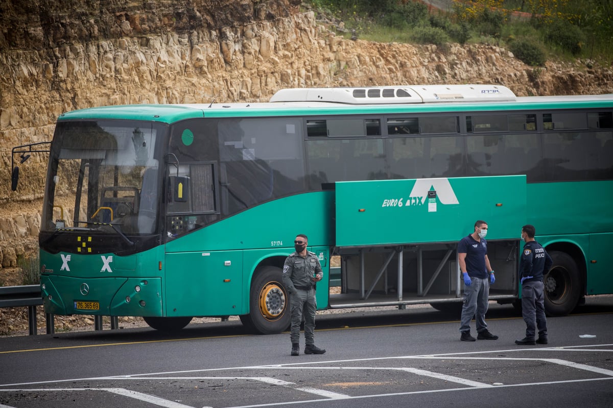 "המבצע המשטרתי" למעצר חולה קורונה באוטובוס • צפו