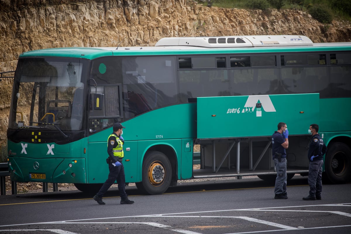 "המבצע המשטרתי" למעצר חולה קורונה באוטובוס • צפו