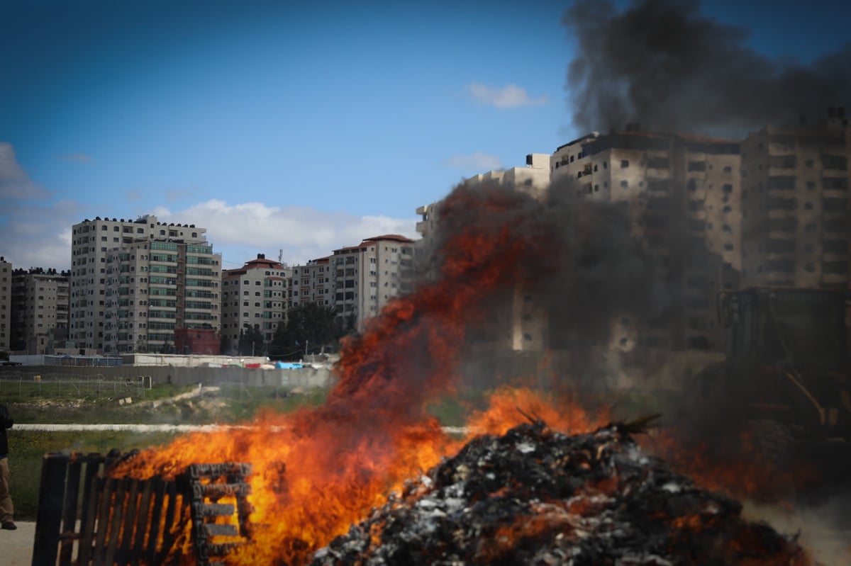 עיריית ירושלים ערכה שריפת חמץ מרכזית