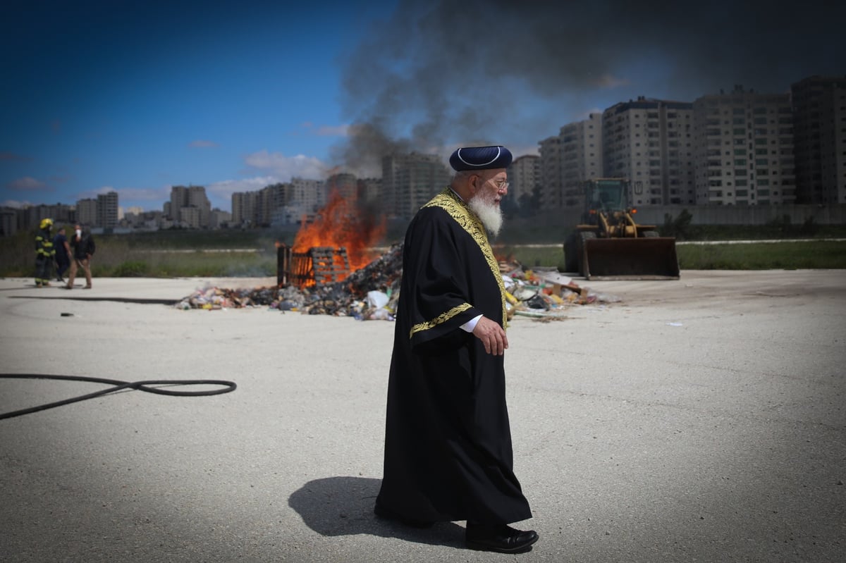 עיריית ירושלים ערכה שריפת חמץ מרכזית