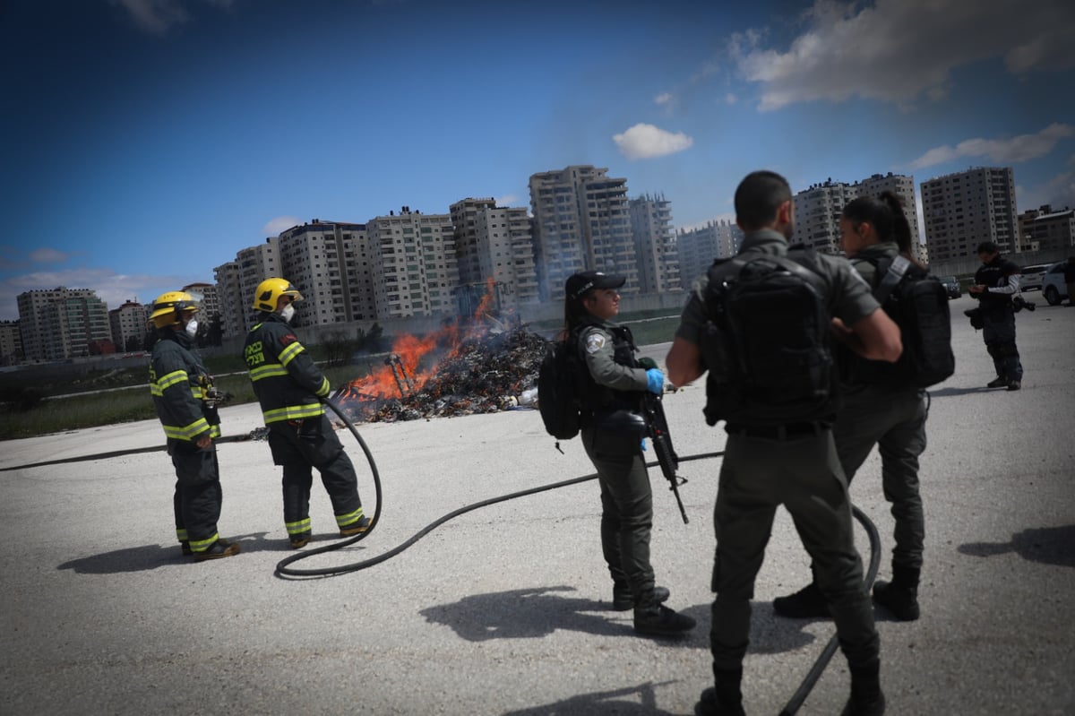 עיריית ירושלים ערכה שריפת חמץ מרכזית