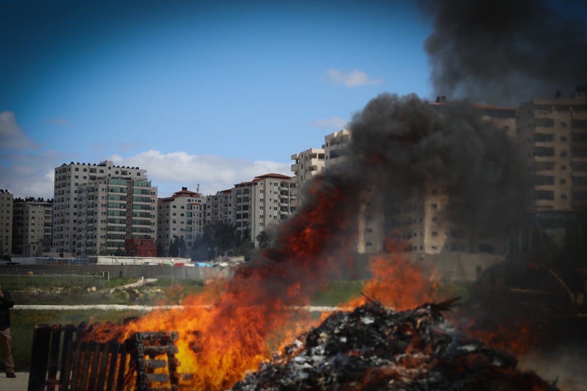 עיריית ירושלים ערכה שריפת חמץ מרכזית