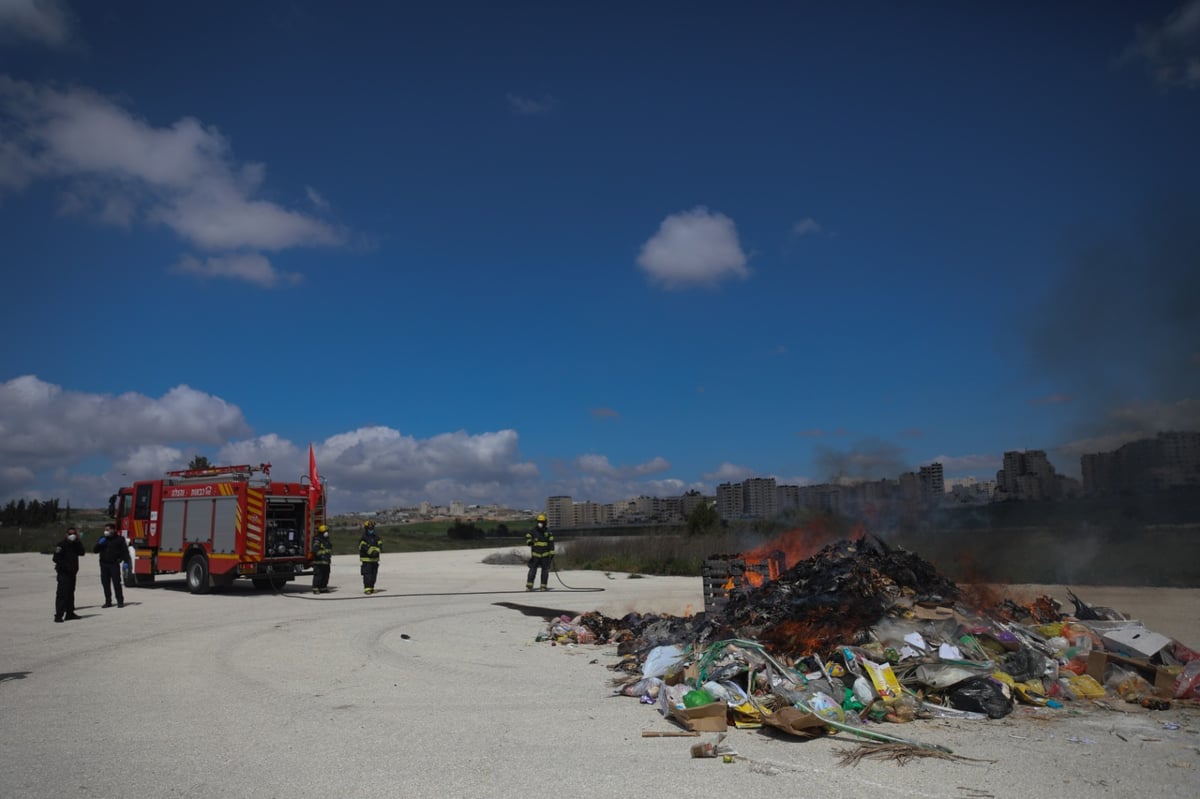 עיריית ירושלים ערכה שריפת חמץ מרכזית