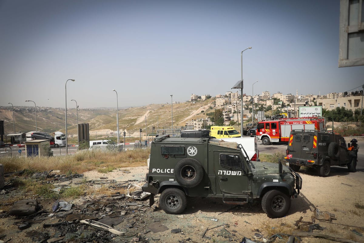 גופת המחבל פונתה מזירת הפיגוע • תיעוד