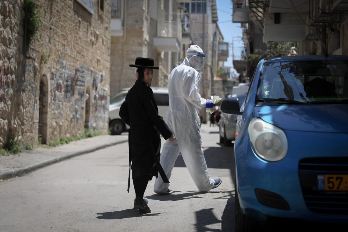 צוות מד"א ערך בדיקות במאה שערים ויצא בשלום