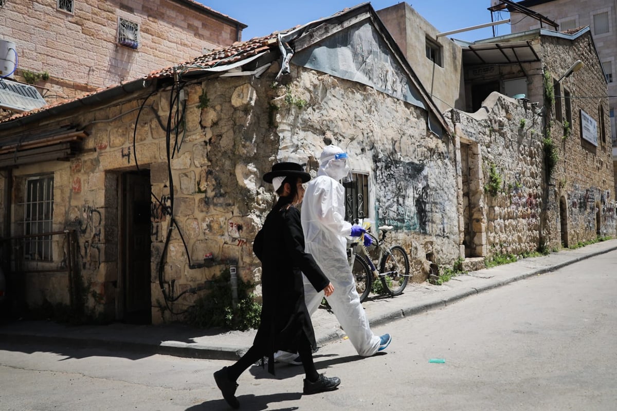 צוות מד"א ערך בדיקות במאה שערים ויצא בשלום