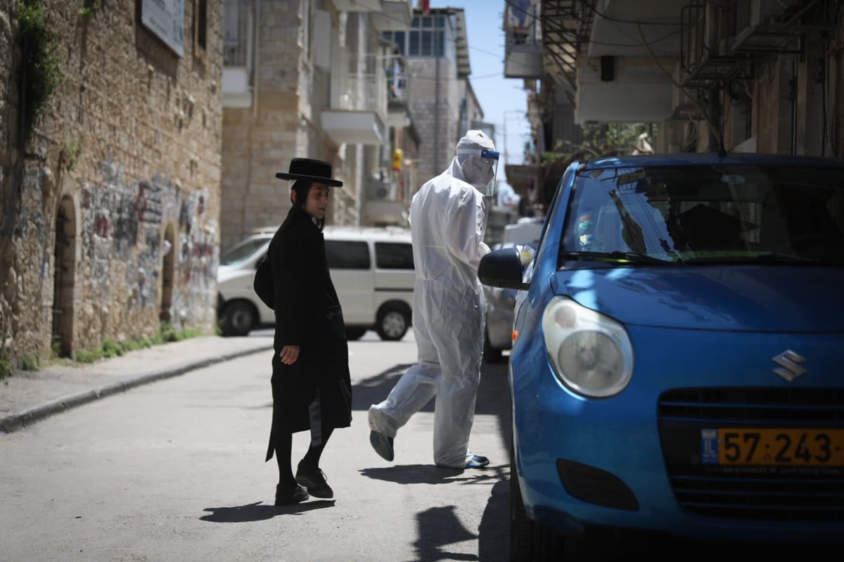 צוות מד"א ערך בדיקות במאה שערים ויצא בשלום