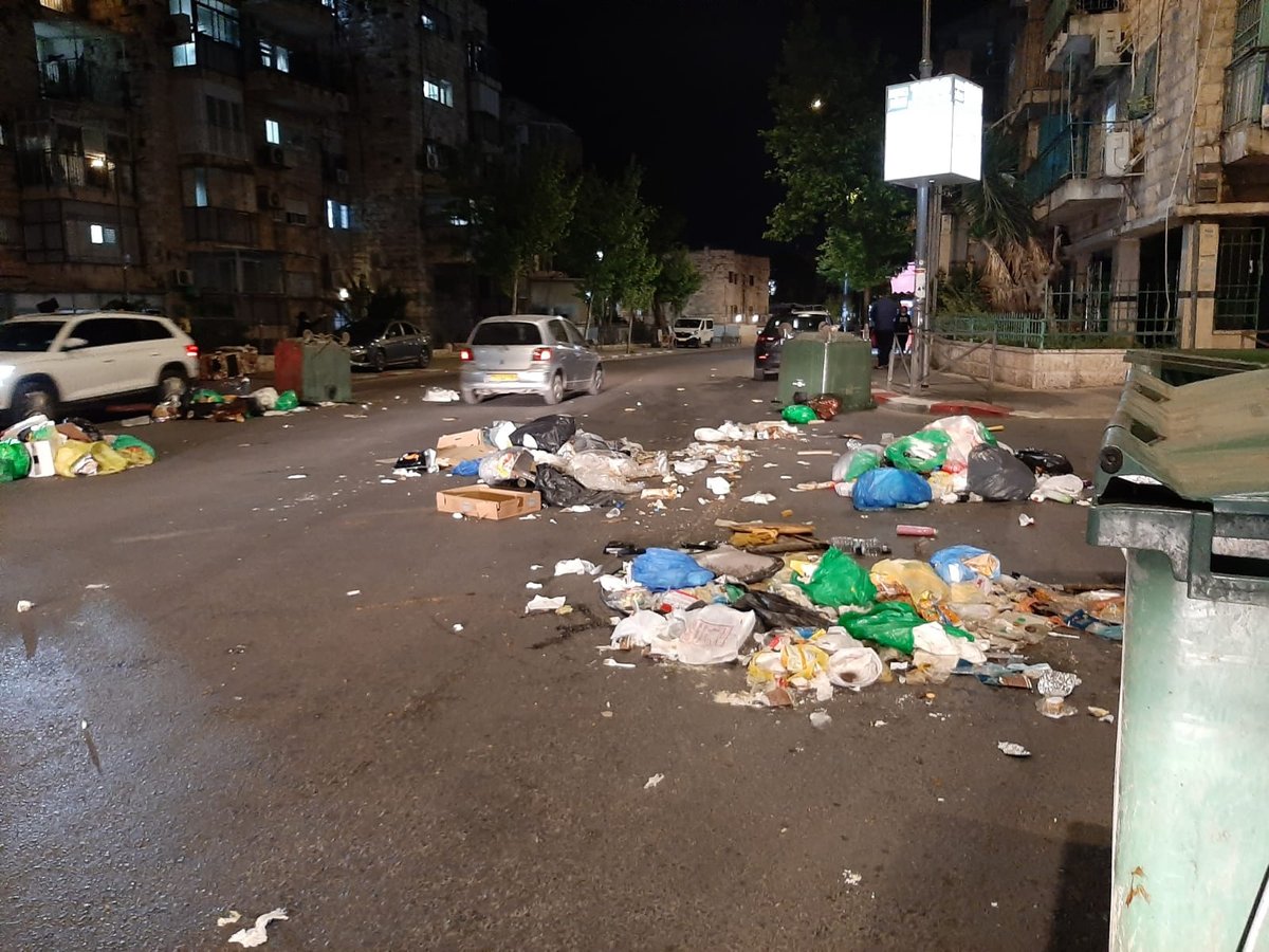 תיעוד הפוגרום בליל שבת. צולם במוצאי השבת