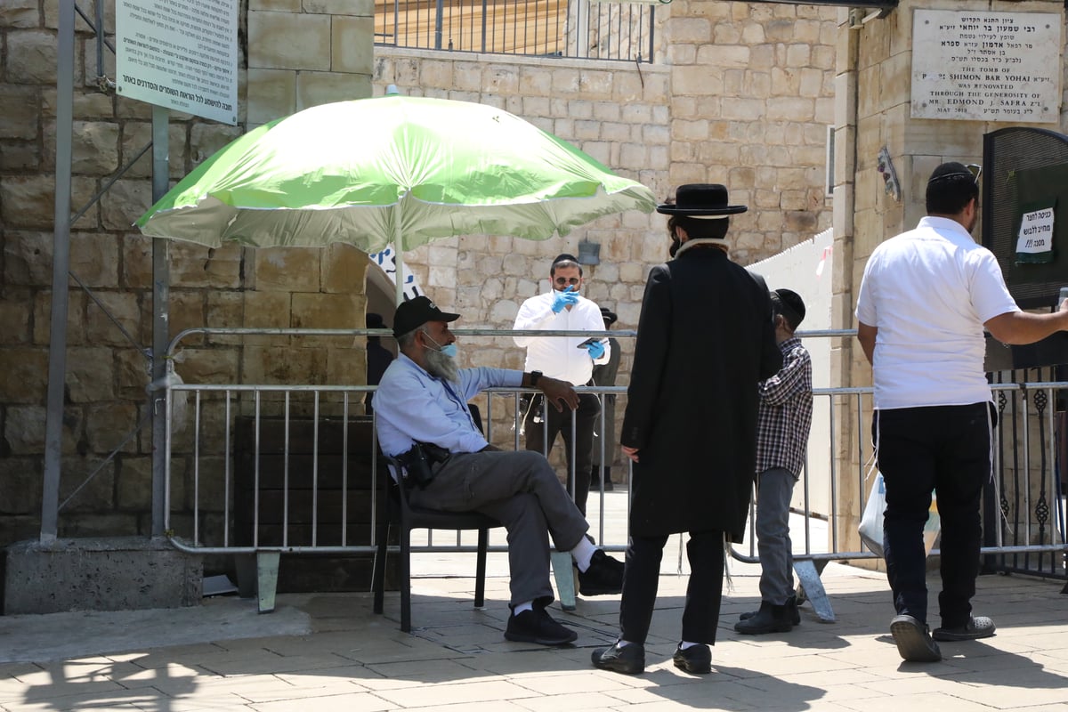 כך נראה ציון הרשב"י שעות לפני ההילולא