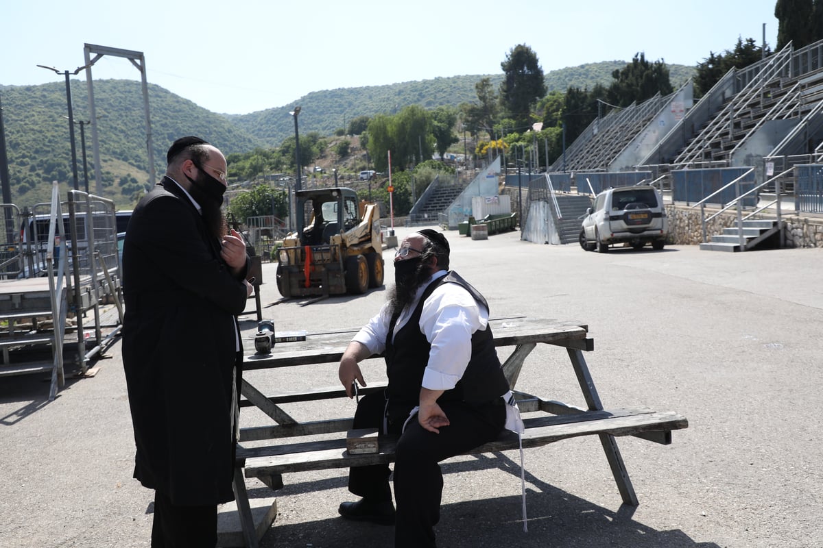 כך נראה ציון הרשב"י שעות לפני ההילולא