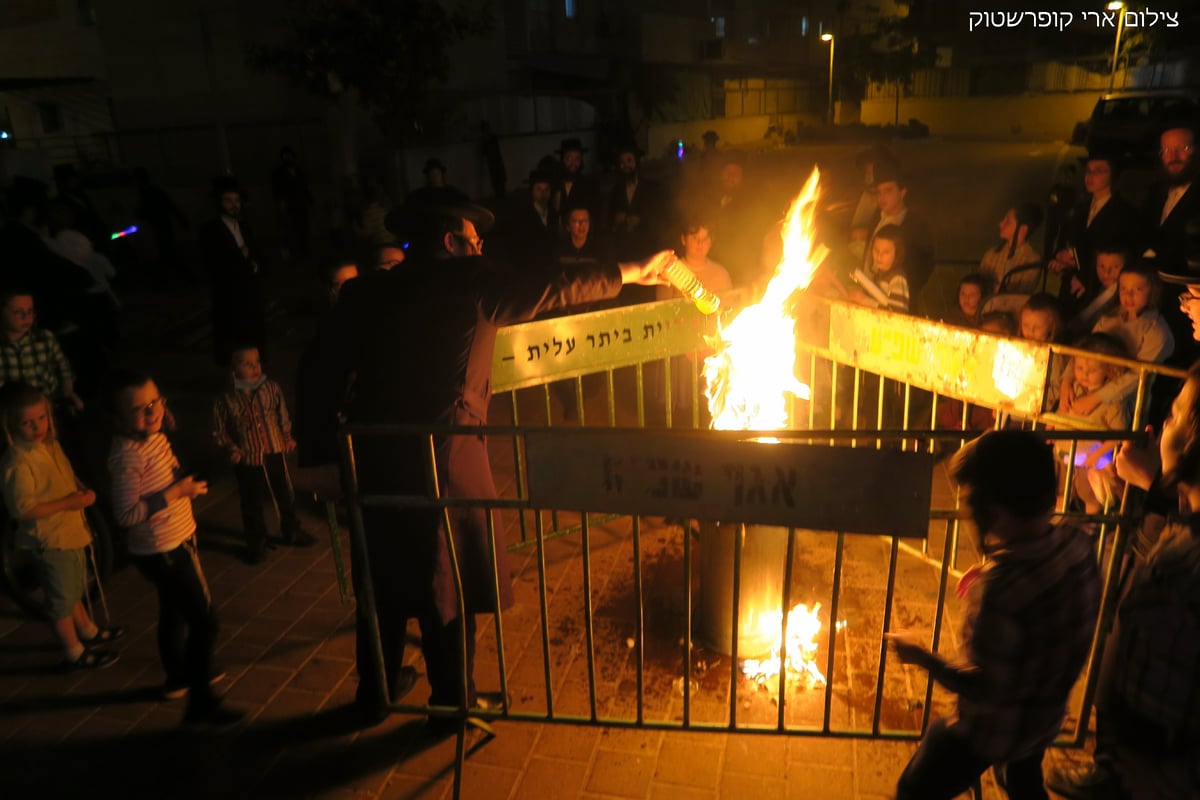 בחצרות ובחניונים: כך חגגו את הילולת רשב"י בביתר עילית