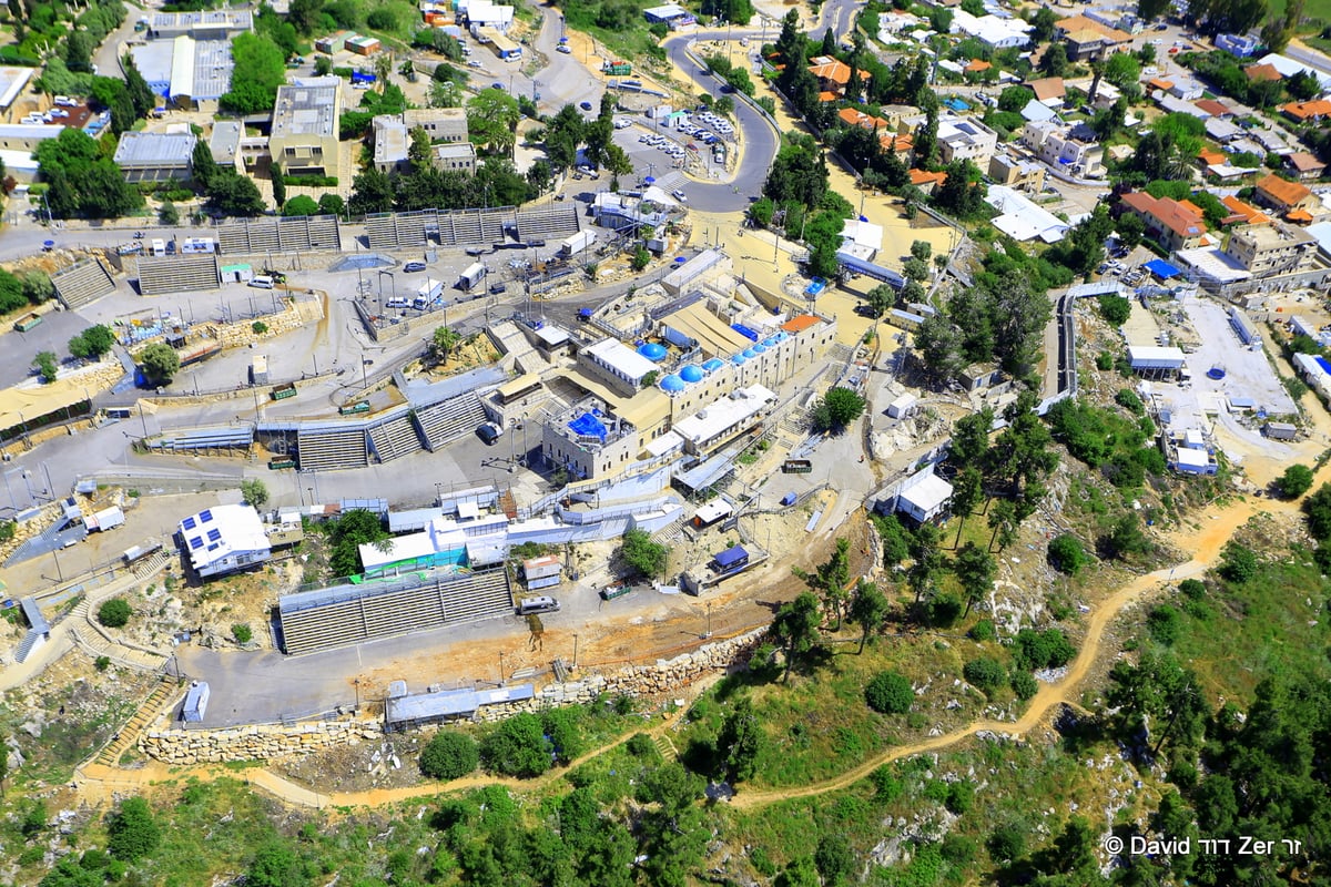 תיעוד מהמסוק: השממה במירון בל"ג בעומר