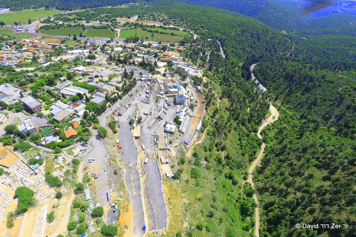 תיעוד מהמסוק: השממה במירון בל"ג בעומר