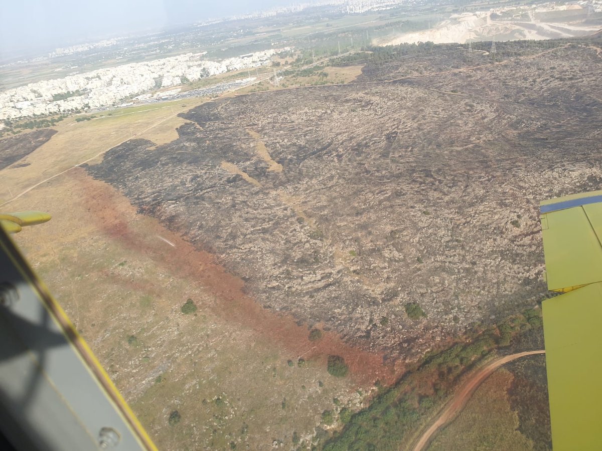 תיעוד: המאמצים מהאוויר לכיבוי השריפות