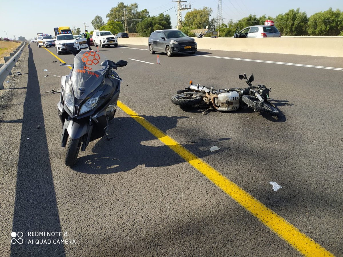 אברך שרכב על אופנועו נהרג מפגיעת טרקטור